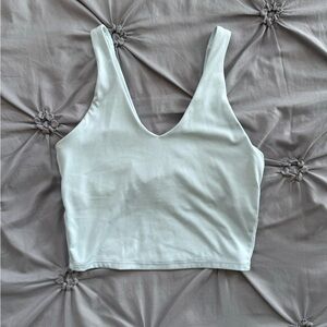 Blue athletic tank